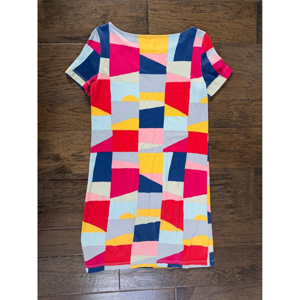 Tory Burch Geometric Print Cotton Dress Size XS Quiet Luxury - Picture 2 of 3